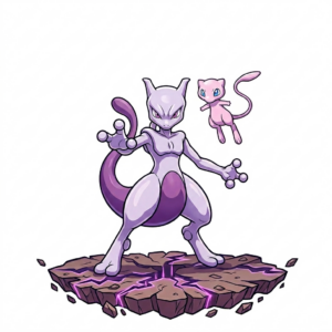 Mew & Mewtwo