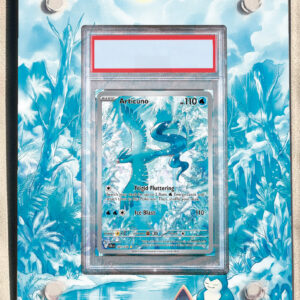 arte expandida tcg Articuno (161/159) moldura acrilica exposicao carta Pokemon graduada