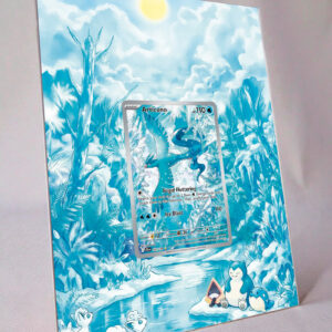 arte expandida tcg Articuno (161/159) moldura acrilica exposicao carta Pokemon