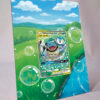 arte expandida tcg Blastoise e Piplup-GX (215/236) moldura acrilica exposicao carta Pokemon
