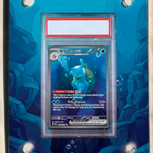 arte expandida tcg Blastoise ex (200/165) moldura acrilica exposicao carta Pokemon graduada