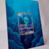 arte expandida tcg Blastoise ex (200/165) moldura acrilica exposicao carta Pokemon