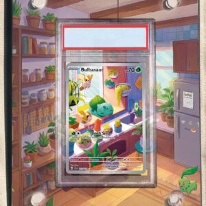 arte expandida tcg Bulbasaur (143/142) moldura acrilica exposicao carta Pokemon graduada