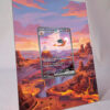 arte expandida tcg Charizard (199/165) moldura acrilica exposicao carta Pokemon
