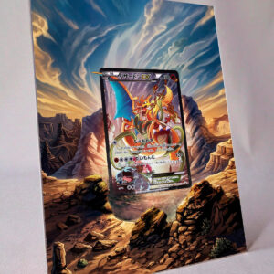 arte expandida tcg Charizard-EX (276/XY-P) moldura acrilica exposicao carta Pokemon