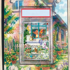 arte expandida tcg Charmander (SV044) moldura acrilica exposicao carta Pokemon graduada