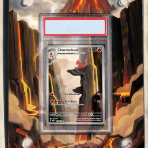 arte expandida tcg Charmeleon (169/165) moldura acrilica exposicao carta Pokemon graduada
