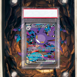 arte expandida tcg Crobat ex da Equipe Rocket (234/182) moldura acrilica exposicao carta Pokemon graduada