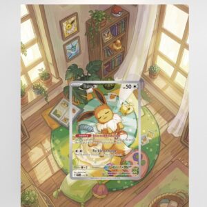 arte expandida tcg Eevee (173/∞) moldura acrilica exposicao carta Pokemon arte
