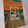 arte expandida tcg Eevee - Munch (287/∞) moldura acrilica exposicao carta Pokemon raw
