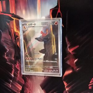 arte expandida evolucao charmander foco no charmelon quadro pokemon moldura madeira exposicao cartas tcg