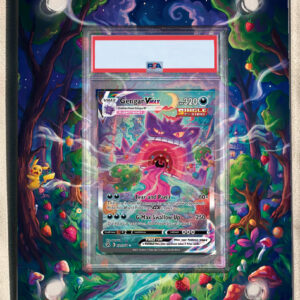 arte expandida tcg Gengar-VMAX (271/264) moldura acrilica exposicao carta Pokemon graduada