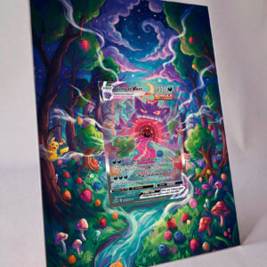 arte expandida tcg Gengar-VMAX (271/264) moldura acrilica exposicao carta Pokemon