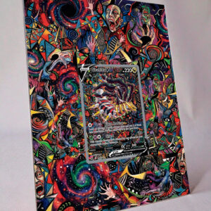 arte expandida tcg Giratina V (186/196) moldura acrilica exposicao carta Pokemon