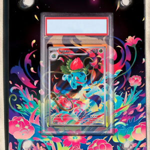 arte expandida tcg Ivysaur (134/132) moldura acrilica exposicao carta Pokemon graduada