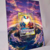 arte expandida tcg Latias e Latios-GX (170/181) moldura acrilica exposicao carta Pokemon