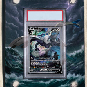 arte expandida tcg Lugia-V (186/195) moldura acrilica exposicao carta Pokemon graduada