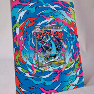 Arte expandida TCG Mega Charizard X ex (023/∞)com moldura acrílica premium para exposição Raw