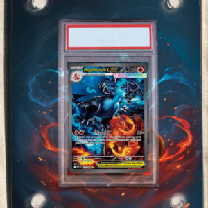 arte expandida tcg Charizard ex (199/165) moldura acrilica exposicao carta Pokemon Graduada