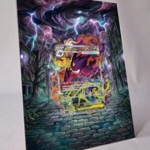 arte expandida tcg Mega Gengar ex (284/217) moldura acrilica exposicao carta Pokemon Dark