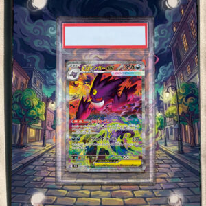 arte expandida tcg Mega Gengar ex (284/217) moldura acrilica exposicao carta Pokemon graduada