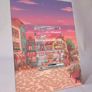 arte expandida tcg Mew ex (053/∞) moldura acrilica exposicao carta Pokemon