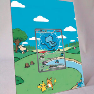 arte expandida tcg Mew ex (053/∞) moldura acrilica exposicao carta Pokemon