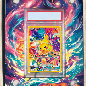 Arte expandida TCG Pikachu (160/159)com moldura acrílica premium para exposição graduada