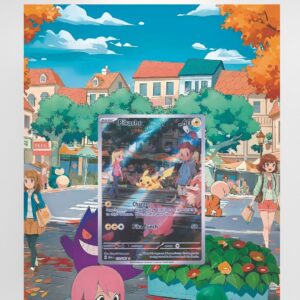 Arte expandida TCG Pikachu (173/165)com moldura acrílica premium para exposição arte