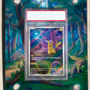 Arte expandida TCG Pikachu ex (172/∞)com moldura acrílica premium para exposição graduada