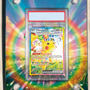 arte expandida tcg Pikachu ex (238/191) moldura acrilica exposicao carta Pokemon graaduada