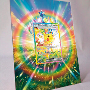 arte expandida tcg Pikachu ex (238/191) moldura acrilica exposicao carta Pokemon raw