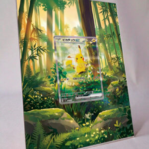 arte expandida tcg Pikachu ex (276/217) moldura acrilica exposicao carta Pokemon raw