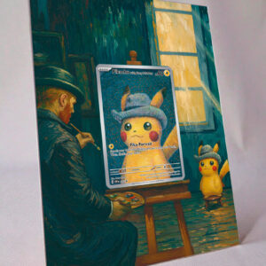 arte expandida tcg Pikachu with Grey Felt Hat (085/∞) moldura acrilica exposicao carta Pokemon raw