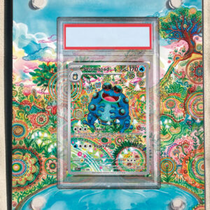 arte expandida tcg Seismitoad (105/086) moldura acrilica exposicao carta Pokemon graduada