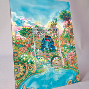 arte expandida tcg Seismitoad (105/086) moldura acrilica exposicao carta Pokemon