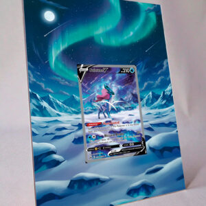 arte expandida tcg Suicune_V (GG38/GG70) moldura acrilica exposicao carta Pokemon