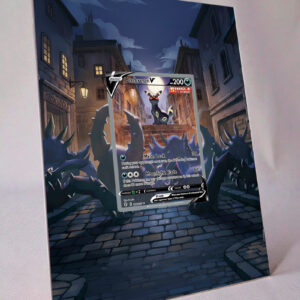 arte expandida tcg Umbreon-V (189/203) moldura acrilica exposicao carta Pokemon raw