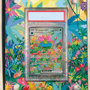 arte expandida tcg Venusaur ex (198/165) moldura acrilica exposicao carta Pokemon graduada