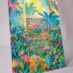 arte expandida tcg Venusaur ex (198/165) moldura acrilica exposicao carta Pokemon