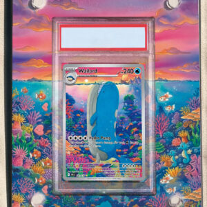 arte expandida tcg Wailord (162/159) moldura acrilica exposicao carta Pokemon graduada