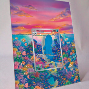 arte expandida tcg Wailord (162/159) moldura acrilica exposicao carta Pokemon