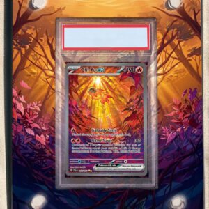 arte expandida tcg Chi-Yu ex (259/193) moldura acrilica exposicao carta Pokemon graduada