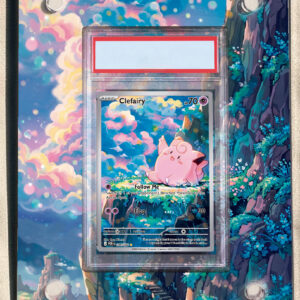 arte expandida tcg Clefairy (094/088) moldura acrilica exposicao carta Pokemon graduada