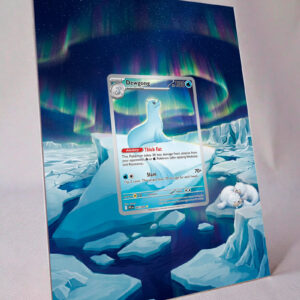 arte expandida tcg Dewgong (097/094) moldura acrilica exposicao carta Pokemon