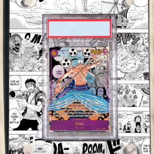 arte expandida tcg Enel Manga moldura acrilica exposicao carta OnePiece graduada