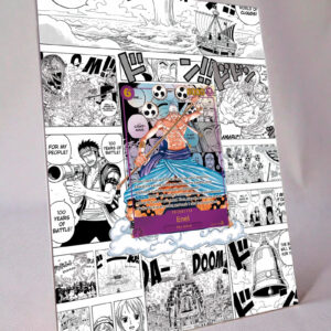 arte expandida tcg Enel Manga moldura acrilica exposicao carta OnePiece