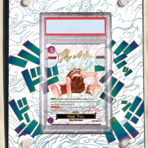 arte expandida tcg Gear Two (Alternate Art) moldura acrilica exposicao carta OnePiece graduada