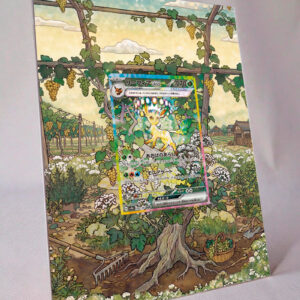 arte expandida tcg Leafeon ex (144/131) moldura acrilica exposicao carta Pokemon