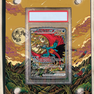 arte expandida tcg Lua Estrondo ex (162/131) moldura acrilica exposicao carta Pokemon graduada